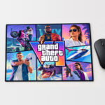 ماوس پد گیمینگ طرح GTA 6سایز 20x25 برند گیتک - تصویر 2
